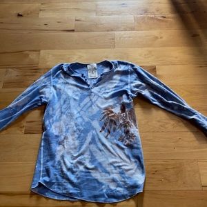 Tie dye Thermal Henley🌺